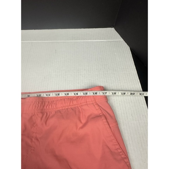 AFTCO Fishing Shorts Coral  Women's L Elastic Waist Pockets Quick Dry 3.5" In - Picture 5 of 6